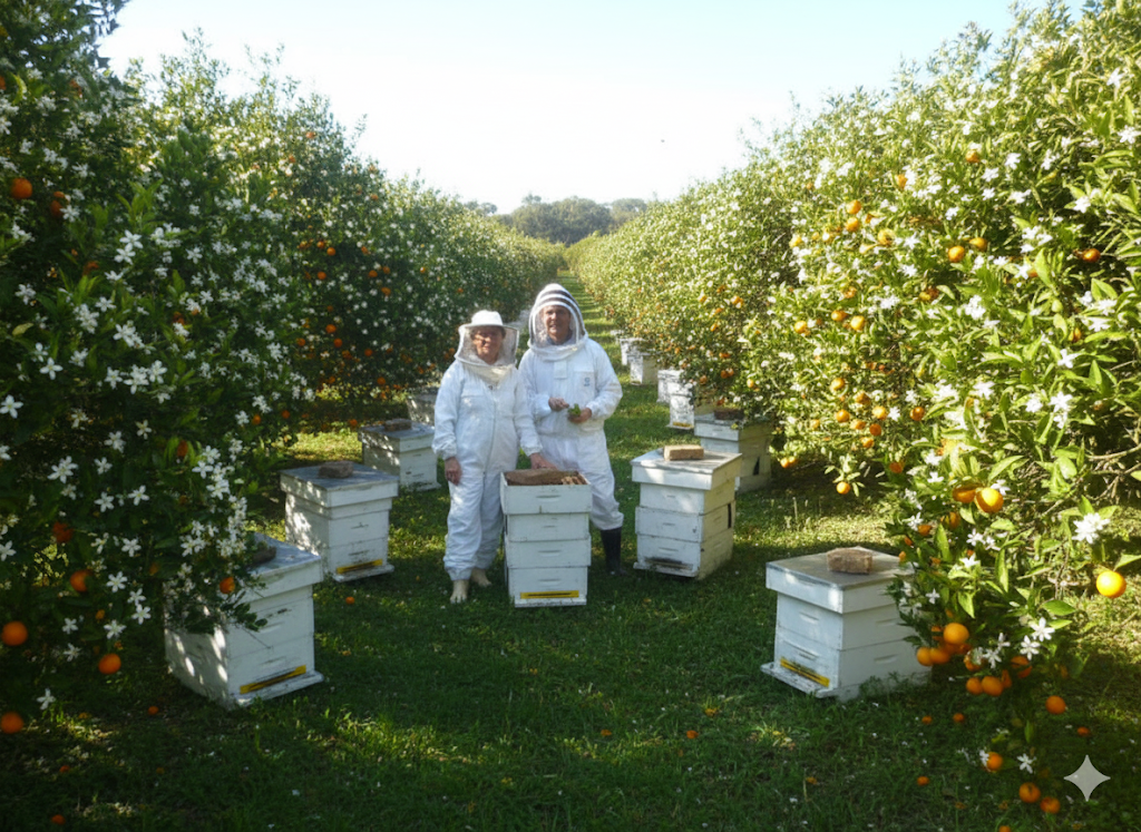 Apiario Ozoraide plantacao de laranja